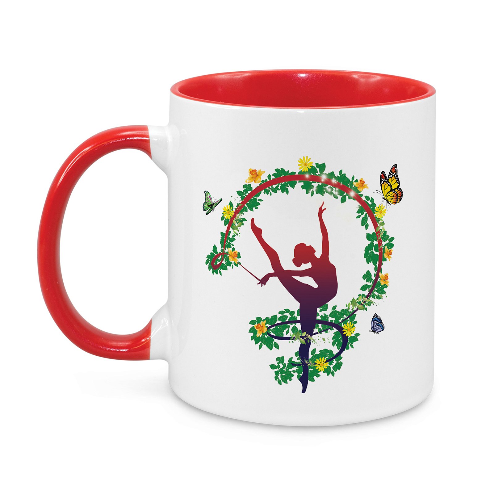 Rhythmic Gymnastics Summer Cup Mug | deeside-rhythmic-gymnastics-summer-cup-mug-front-red.jpg